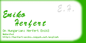 eniko herfert business card